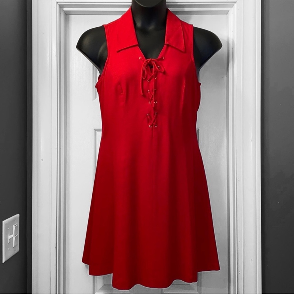 Vintage! Boulevard DE Paris Collared Halter Dress